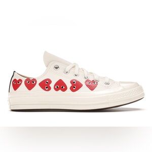 Comme des Garcons PLAY Multi-Heart Converse Chuck Taylor All Star 70 - Size 6